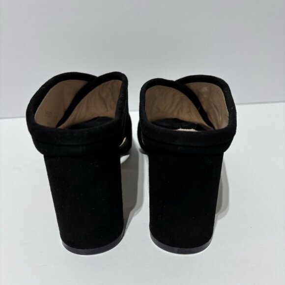 Stuart Weitzman Women’s Sam 75 Black Suede Block Heel Sandals, Size 7 M - Picture 4 of 6